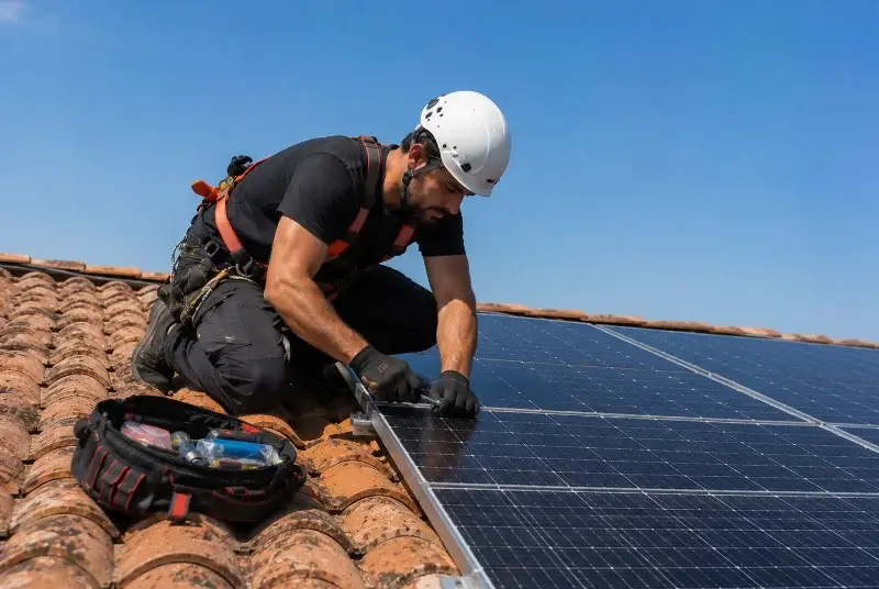 Maintenance et monitoring de panneaux solaires à Saint-Crépin-d'Auberoche